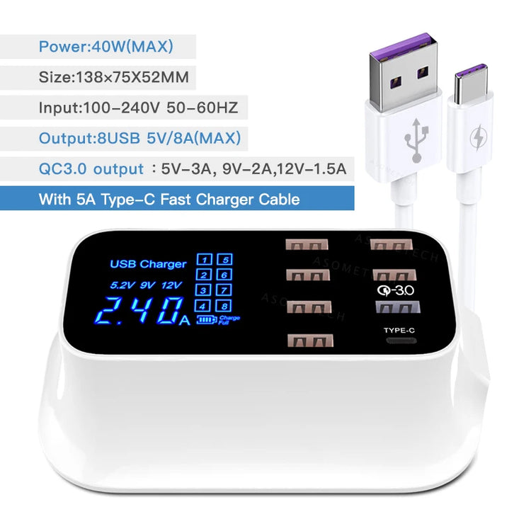 8-Port Quick Charge