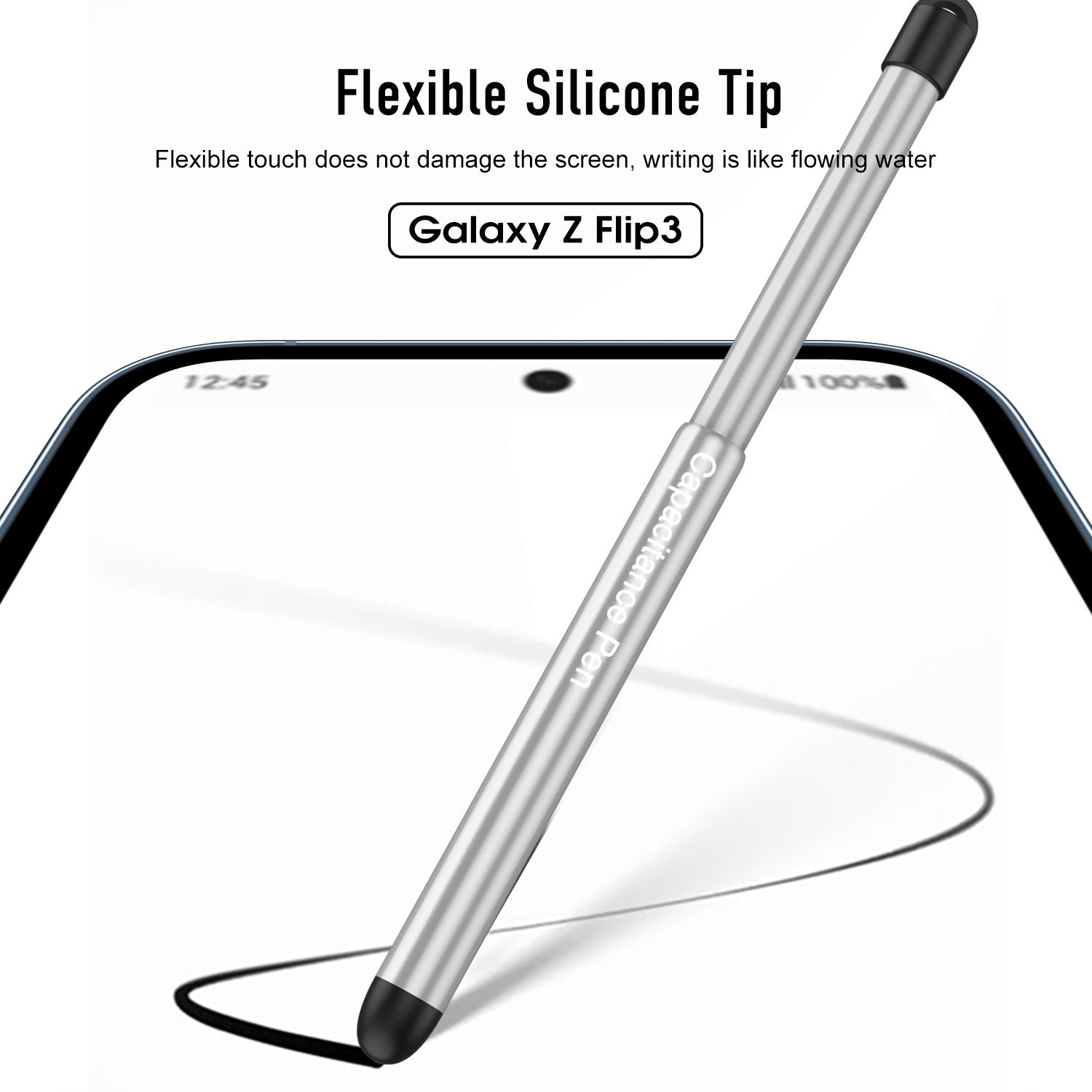 Samsung Galaxy Z Flip3 case, foldable phone case, magnetic phone cover, stylus phone case, protective phone case, slim phone case, Galaxy Z Flip3 accessories, magnetic mount compatible case, anti-slip grip case, premium phone case, ergonomic phone cover