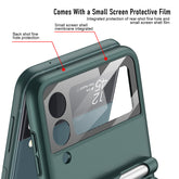 Samsung Galaxy Z Flip3 case, foldable phone case, magnetic phone cover, stylus phone case, protective phone case, slim phone case, Galaxy Z Flip3 accessories, magnetic mount compatible case, anti-slip grip case, premium phone case, ergonomic phone cover